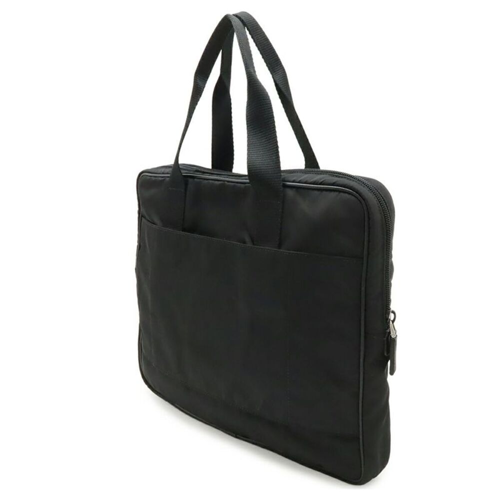 Prada Nylon Leather Triangle Logo Briefcase - Picture 2 of 8
